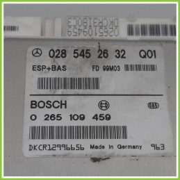 Centralina Controllo Elettronico Stabilita ESP+BAS BOSCH 0265109459 MERCEDES-BENZ Classe A W168 0285452632 1997 2001