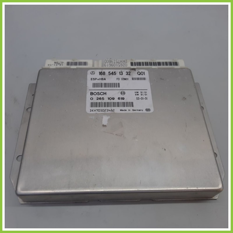 Centralina Controllo Elettronico Stabilita ESP+HBA BOSCH 0265109619 MERCEDES-BENZ Classe A W168 1685451332 2001 2004