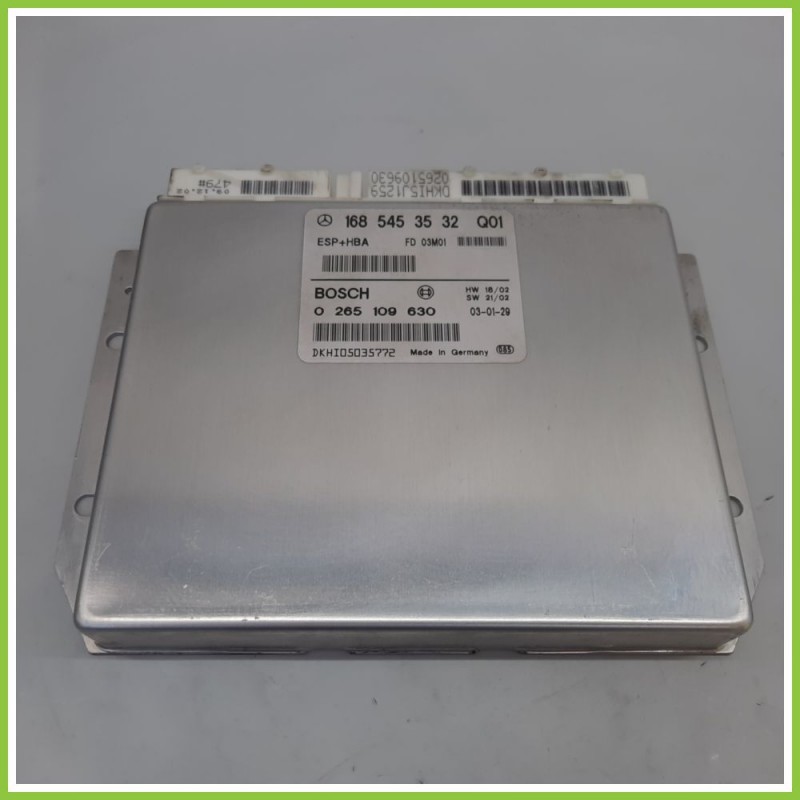 Centralina Controllo Elettronico Stabilita ESP+HBA BOSCH 0265109630 MERCEDES-BENZ Classe A W168 CDI 1685453532 2001 2004