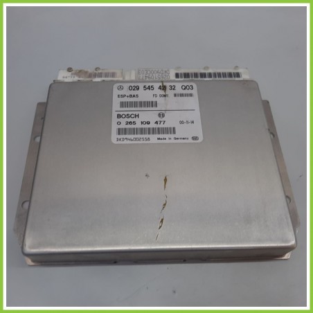 Centralina Controllo Elettronico Stabilita ESP+BAS BOSCH 0265109477 MERCEDES-BENZ Classe A W168 0295454232 1997 2001