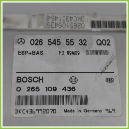 Centralina Controllo Elettronico Stabilita ESP+BAS BOSCH 0265109436 MERCEDES-BENZ Classe E W/S210 0265109436 1999 2003