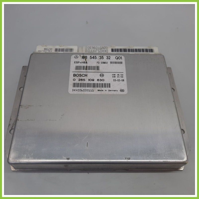 Centralina Controllo Elettronico Stabilita ESP+HBA BOSCH 0265109630 MERCEDES-BENZ Classe A W168 1685453532 2001 2004
