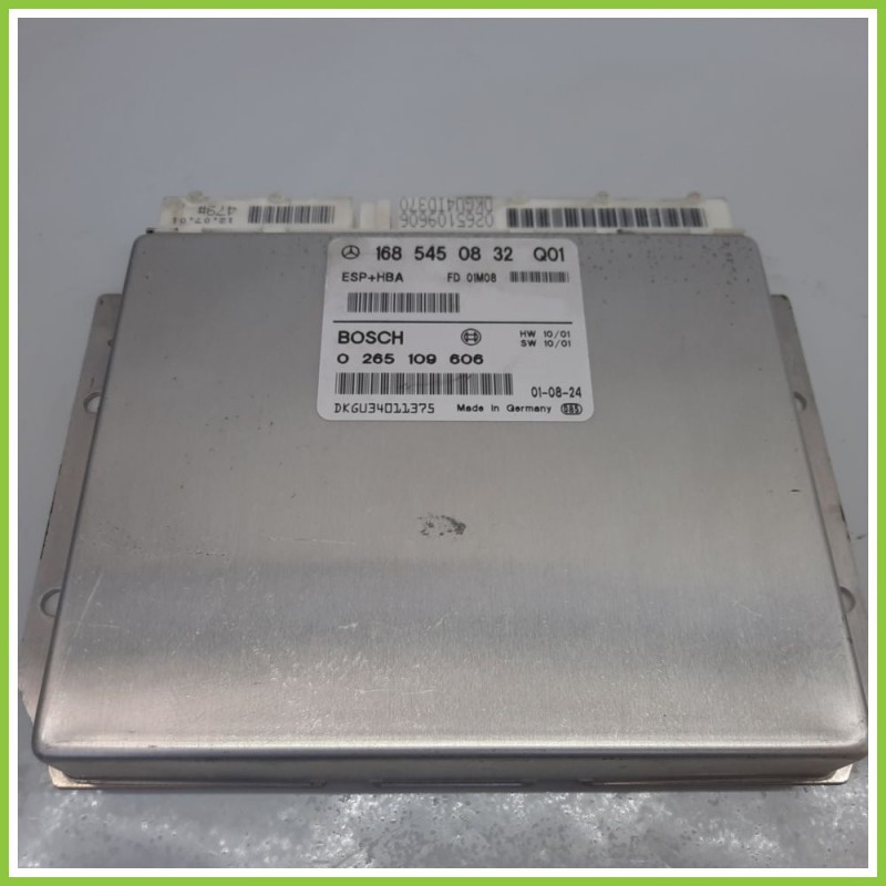Centralina Controllo Elettronico Stabilita ESP+HBA BOSCH 0265109606 MERCEDES-BENZ Classe A W168 1685450832 2001 2004
