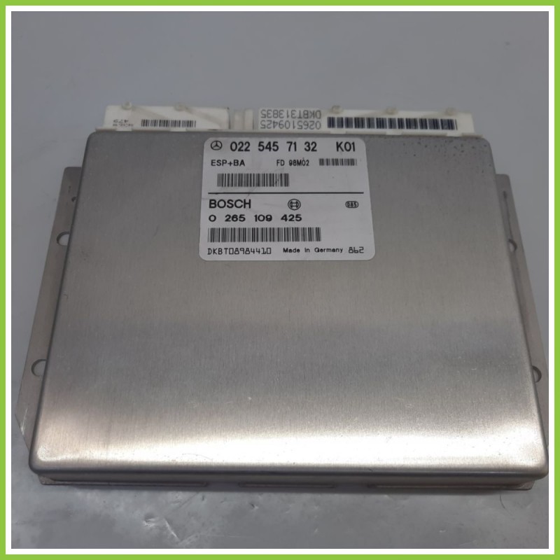 Centralina Controllo Elettronico Stabilita ESP+BAS BOSCH 0265109425 MERCEDES-BENZ Classe A W168 0225457132 2001 2004