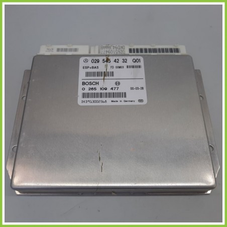 Centralina Controllo Elettronico Stabilita ESP+BAS BOSCH 0265109477 MERCEDES-BENZ Classe A W168 0295454232 1997 2001