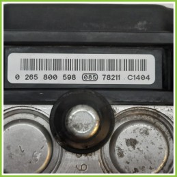 Centralina ABS Modulo Pompa BOSCH 0265800598 0265231878 FIAT GRANDE PUNTO 2Y Originale Usato