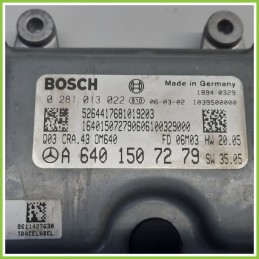 Centralina Motore Iniezione ECU BOSCH 0281013022 MERCEDES-BENZ Classe A W/C169 CDI A6401507279 2004 2013