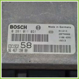 Centralina Motore Iniezione ECU BOSCH 0281011031 FIAT ULYSSE 2F 2.0 JTD 9646719080 2002 2010