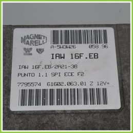 Centralina Motore Iniezione ECU MAGNETI MARELLI IAW16F.EB FIAT PUNTO 1a Serie 7795574 1993 1999