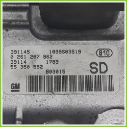 Centralina Motore Iniezione ECU BOSCH 0261207962 OPEL CORSA X01 1.2 16V 55350552 2000 2006