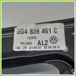 Alzacristalli Alzavetro Elettrico Posteriore Sinistro SX VOLKSWAGEN GOLF 5 Porte 554839461C 2012 2017