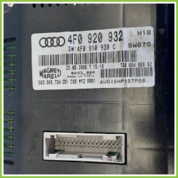 Quadro strumenti contachilometri tachimetro MAGNETI MARELLI 503.000.73.201 AUDI A6 4F 3.0 TDI 4F0920932