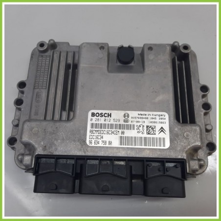 Centralina Motore Iniezione ECU BOSCH 0281012529 PEUGEOT 207 1.4 9663475880 2006 2009