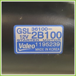 Motorino Avviamento VALEO 1195239 HYUNDAI i20 36100-2B100