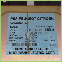 Centralina Sterzo KOYO 991-19504 CITROEN C3 1a Serie 1.4 9645460880 2002 2005
