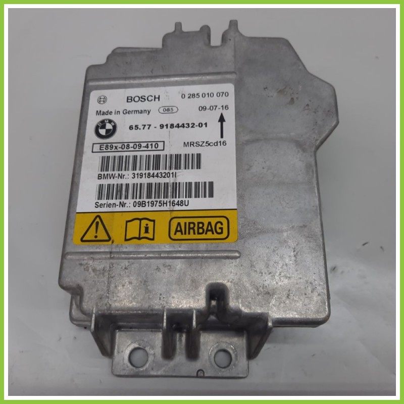 Centralina Airbag BOSCH 0285010070 BMW Serie 3 E90/E91 65.77-9184432-01 2008 2012