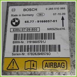 Centralina Airbag BOSCH 0285010066 BMW Serie 1 E81/E87 65.377-9166057-01 2007 2012