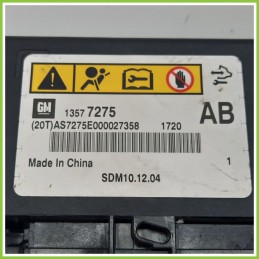 Centralina Airbag OPEL AS7275E OPEL MERIVA S10 1.3 13577275 2010 2016