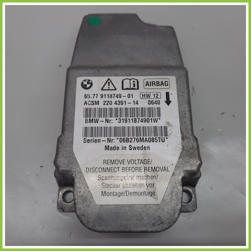 Centralina Airbag BMW 31911874901W BMW Serie 5 E60/E61 65.77-9118749-01 2003 2007