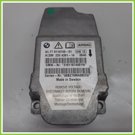 Centralina Airbag BMW 31911874901W BMW Serie 5 E60/E61 65.77-9118749-01 2003 2007