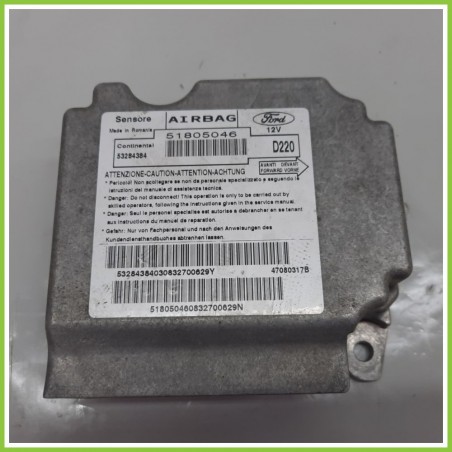 Centralina Airbag CONTINENTAL 53284384 FORD KA CCU 1.2 8V 51805046 2008 2013