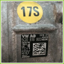 Compressore Clima AC Aria Condizionata DENSO 6SE14C VOLKSWAGEN GOLF 5Q0816803