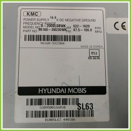 Autoradio KIA SPORTAGE 3a Serie 1.7 96160-3U230WK 2010 2014 MOBIS A-200SLSBWK