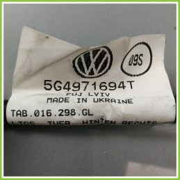 Cablaggio Elettrico Posteriore Destro DX VOLKSWAGEN GOLF 1.6 CXX 5G4971694T 2012 2017