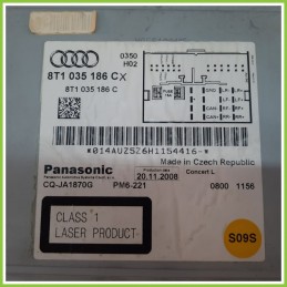 Autoradio AUDI A4 8K 2.0 TDI 8T1035186C 2007 2013 PANASONIC CQ-JA1870G
