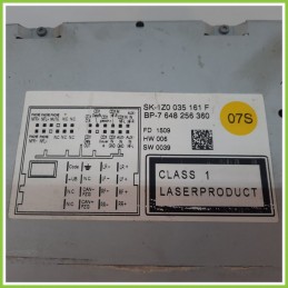 Autoradio SKODA OCTAVIA 1Z 1.9 TDI 1Z0035161F 2008 2012 BLAUPUNKT BP-7648256360
