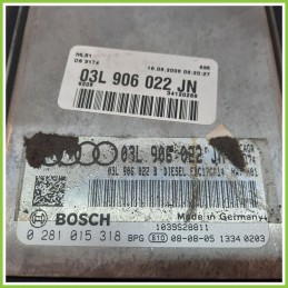 Centralina Motore Iniezione ECU BOSCH 0281015318 AUDI A4 8K 2.0 TDI 03L906022JN 2007 2013