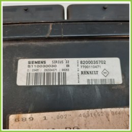 Centralina Motore Iniezione ECU SIEMENS S110030030 RENAULT MEGANE 1a Serie 1.6 16V 8200035702 1999 2003