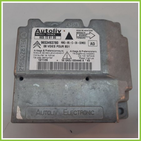 Centralina Airbag AUTOLIV 603726100 CITROEN C4 1.4 16V 9653493780 2004 2010