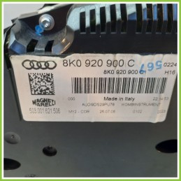Quadro strumenti contachilometri tachimetro MAGNETI MARELLI 503.001.621.506 AUDI A4 8K 2.0 TDI 8K0920900C
