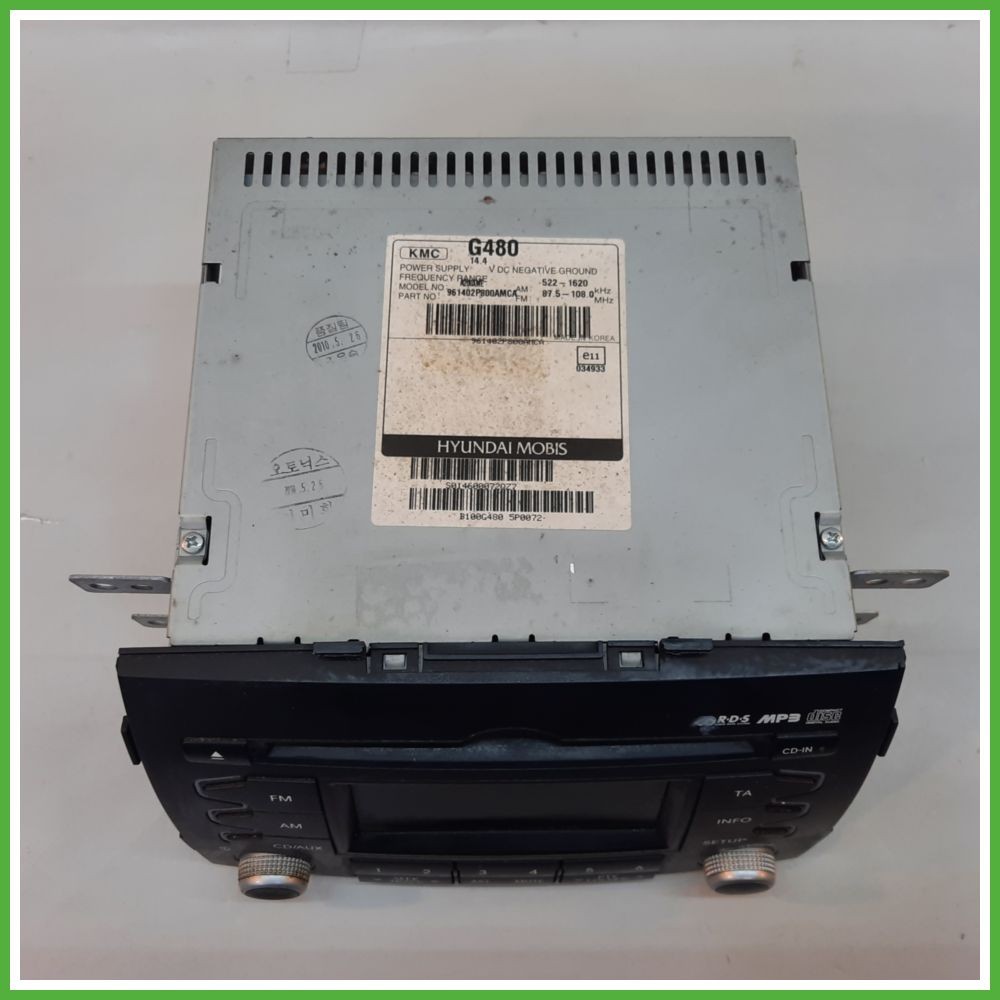 KIA SORENTO 2ème série 2.2 16V autoradio, autoradio, autoradio MOBIS G480 961402P600CA Original utilisé