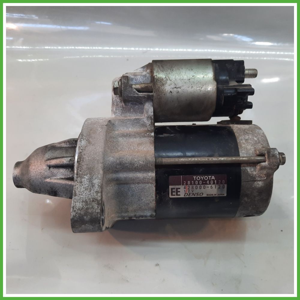 TOYOTA iQ 2009 2014 1,0 démarreur DENSO 428000-6120 2810040120 original utilisé