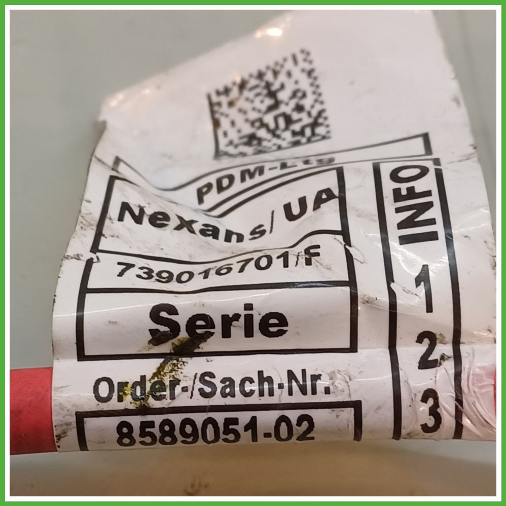 BMW Serie Original BMW 739016701F 8589051 del motor de arranque eléctrico de la haz de cables de 1 5P F40 B47C20B usado