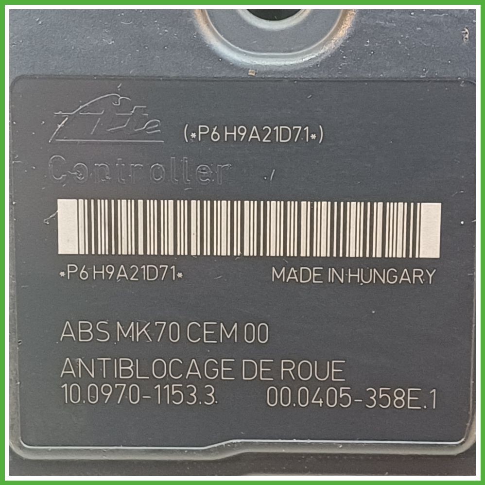 Centralina ABS Modulo Pompa Usato ATE 10.0970-1153.3 CITROEN C3 2a Serie CITROEN 2005 2010
