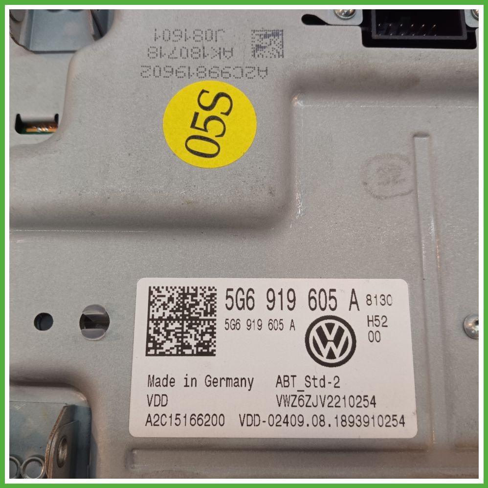 VOLKSWAGEN POLO AW Display Multifunktionsanzeige, Infotainment, Information und Unterhaltung CONTINENTAL A2C15166200 6R0927117A Original Gebraucht