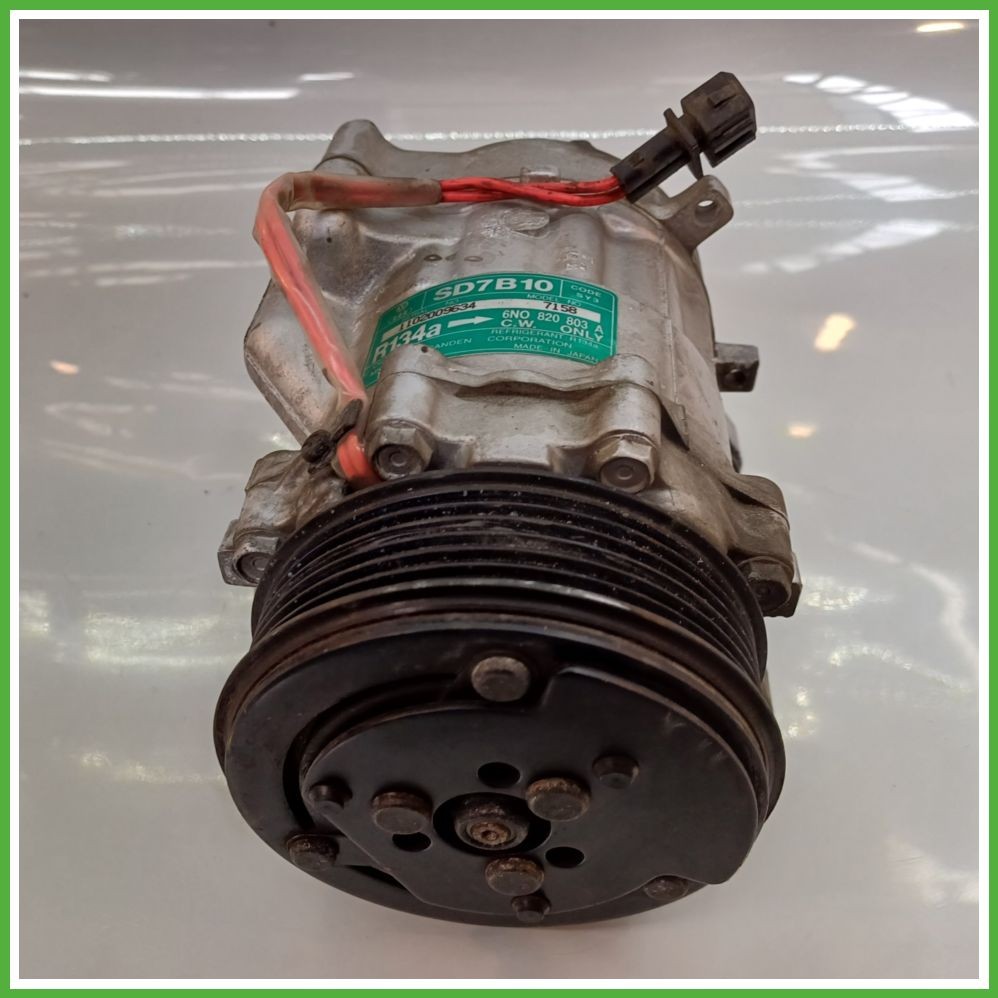 VOLKSWAGEN POLO 3. Serie 1994 2001 1,4 16 V Kompressor Klima AC Klimaanlage SANDEN SD7B10 6N0820803A Original gebraucht