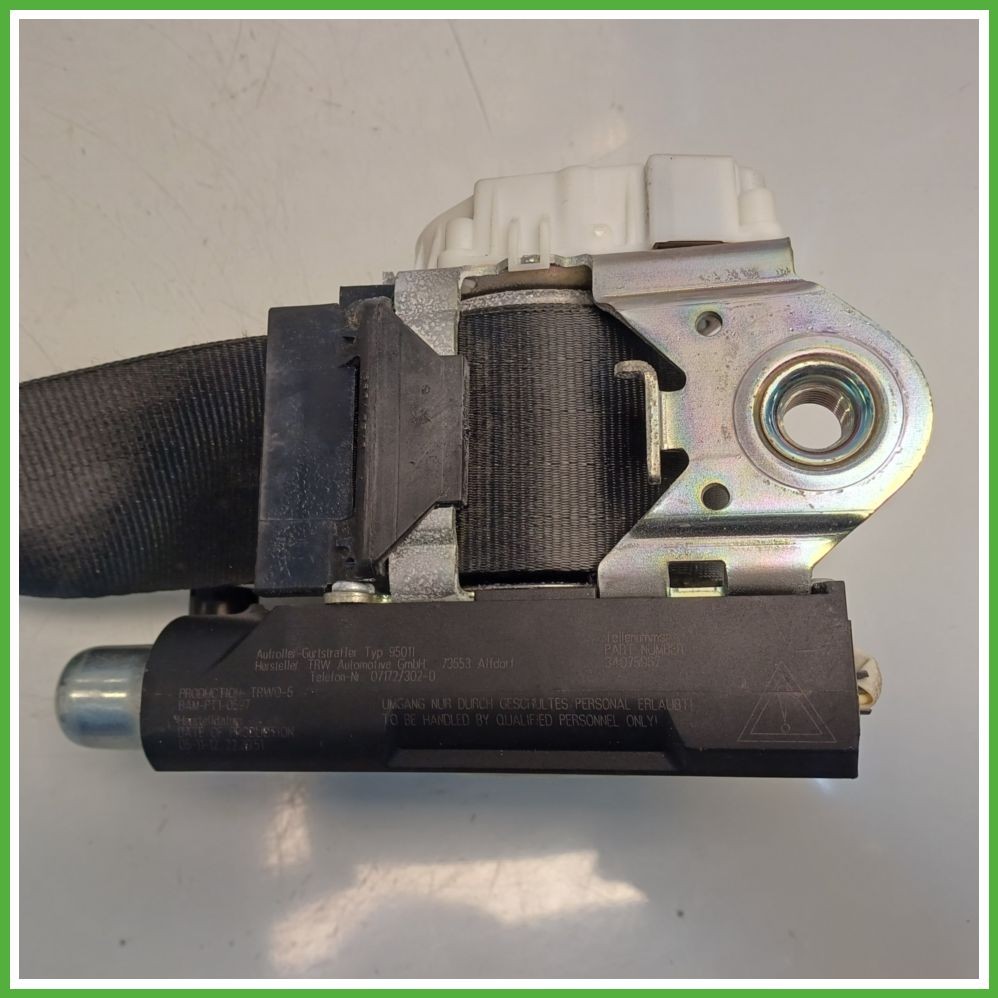 VOLKSWAGEN POLO 6R 1.4 Cintura di Sicurezza Posteriore Destro DX (Lato Passeggero) Destro DX (Lato Passeggero) TRW 34035270 6C0857806RAA Originale Usato