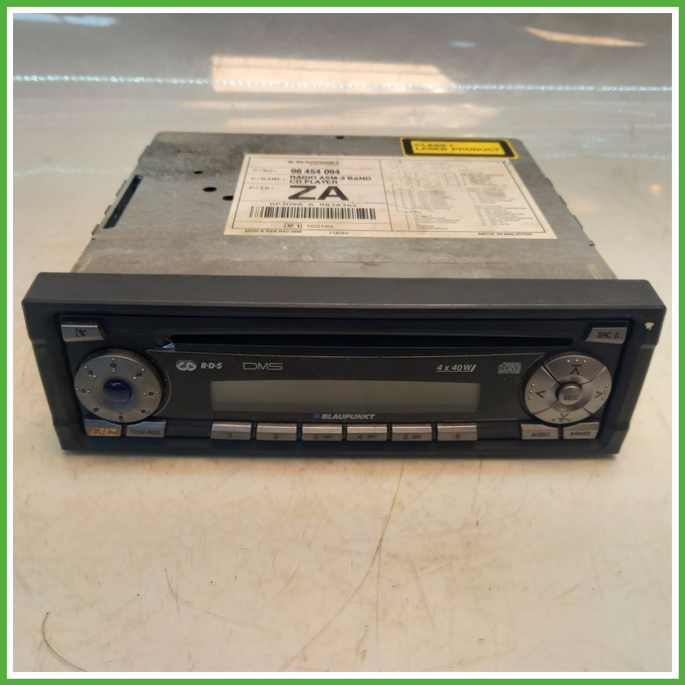 CHEVROLET (DAEWOO) MATIZ M200 autoradio, autoradio, autoradio BLAUPUNKT BP309669838364 96829596 Original utilisé
