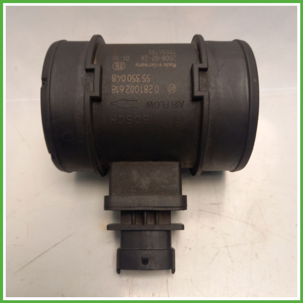 Debimetro Misuratore Massa Aria BOSCH OPEL ASTRA A04 dal 01/2004 al 03/2011 1.7 16V Z17DTH Forma Alloggiamento Tondo, Numero Pin: 4 0281002618 55350048 